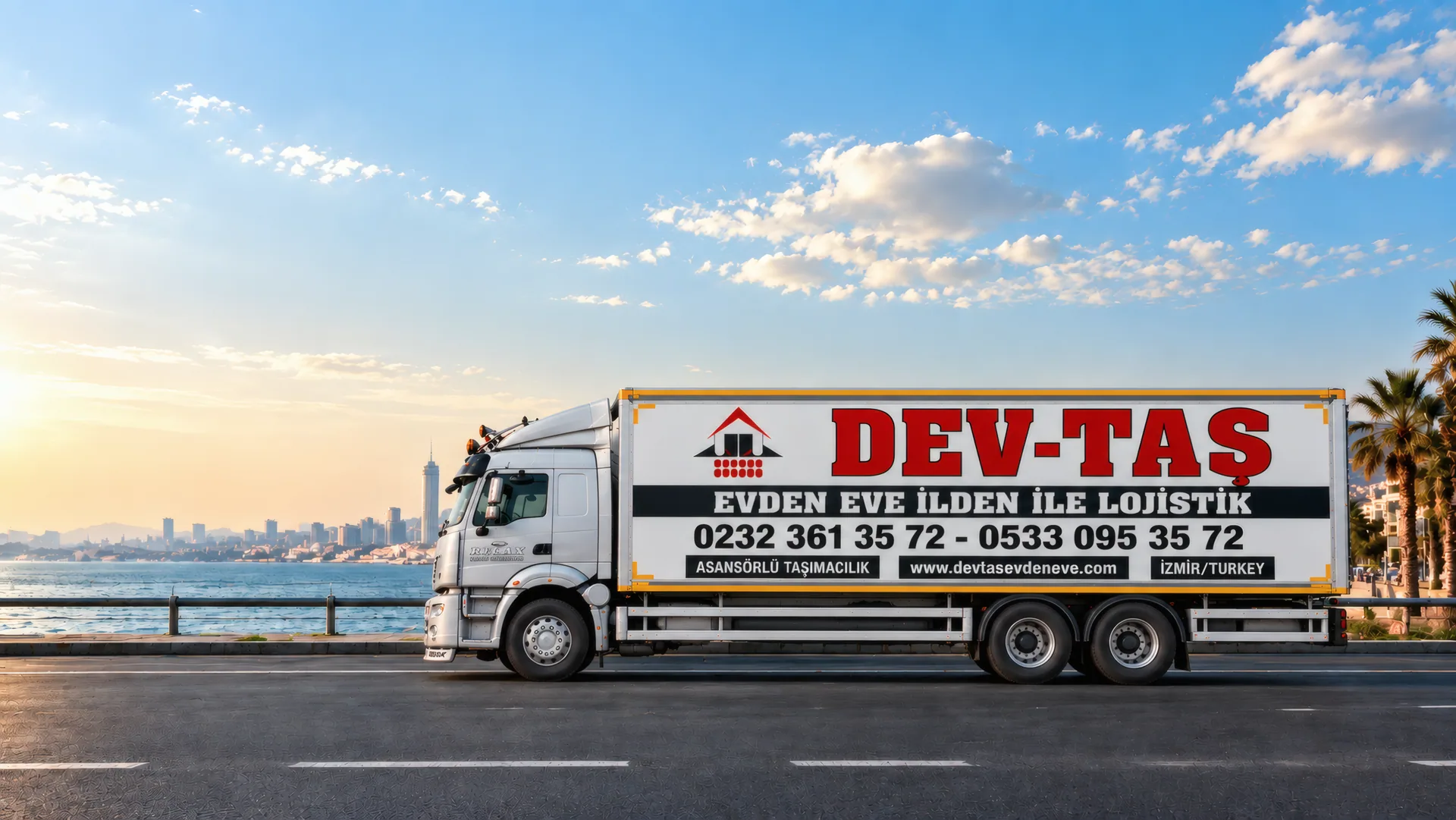 İzmir Evden Eve Nakliyat - Dev-Taş Asansörlü Taşımacılık Filosu